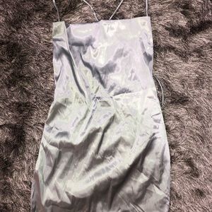Satin mini dress